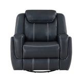 Littleton Blue Swivel Glider Reclining Chair