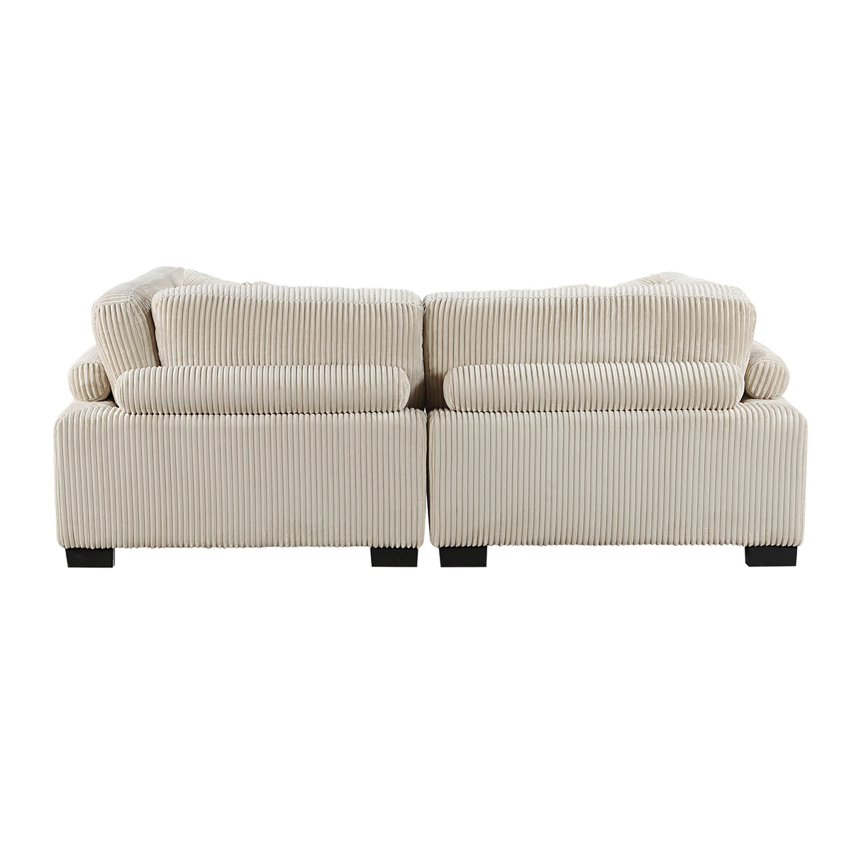 Traverse Beige Corduroy 2-Piece Loveseat