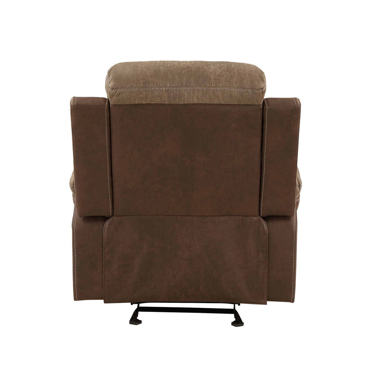 Glendale Brown Microfiber Glider Reclining Chair