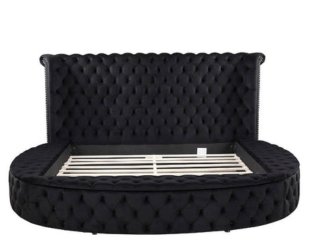 Penthouse Black Queen Storage Platform Bed