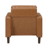 Malcolm Brown Faux Leather Chair