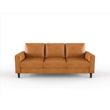 Malcolm Brown Faux Leather Sofa
