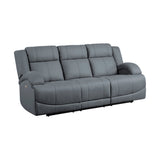 Camryn Graphite Blue Power Double Reclining Sofa