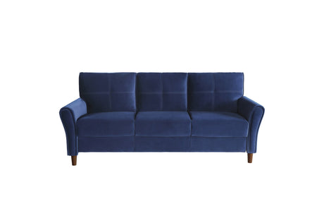 Blue Velvet Living Room Set