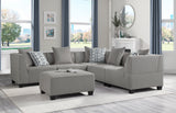 Jayilin Gray Accent Ottoman