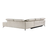 Adahlia Sand Power Reclining Sectional with Right Chaise