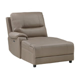 LeGrande Taupe 6-Piece Modular LAF Power Reclining Sectional