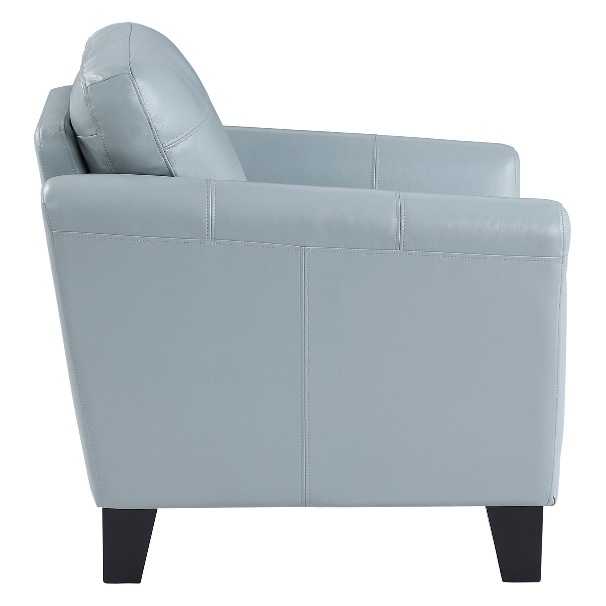 Spivey Aqua Leather Chair