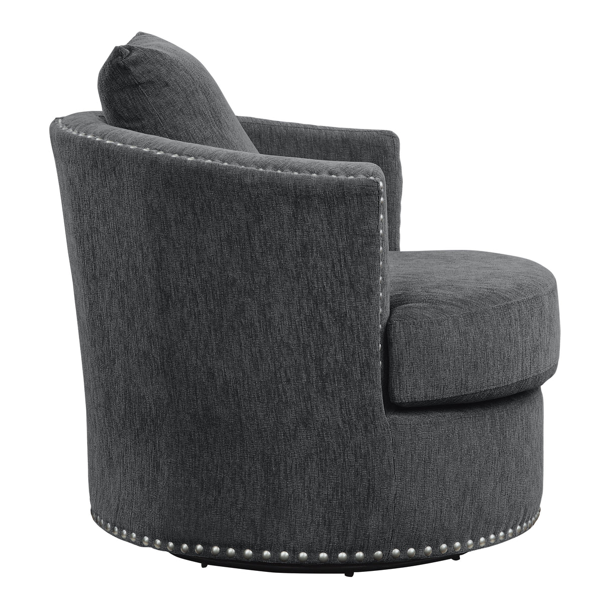 Morelia Charcoal Swivel Chair