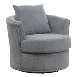 Morelia Dark Gray Swivel Chair