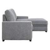 Morelia Gray RAF Storage Sleeper Sofa Chaise