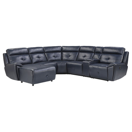 Avenue Navy Modular LAF Reclining Sectional