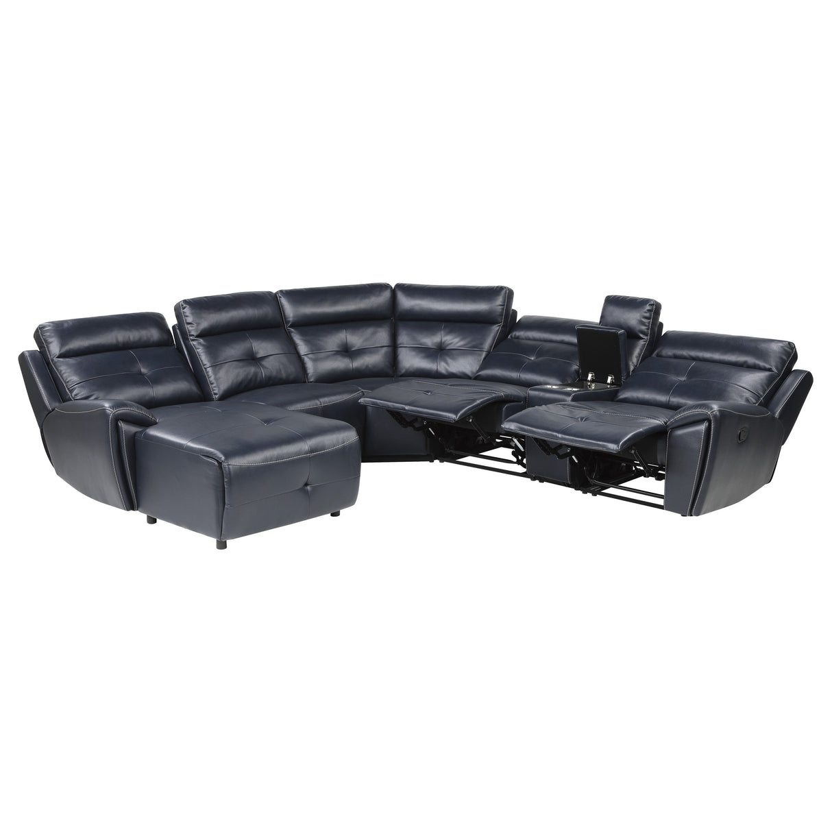 Avenue Navy Modular LAF Reclining Sectional