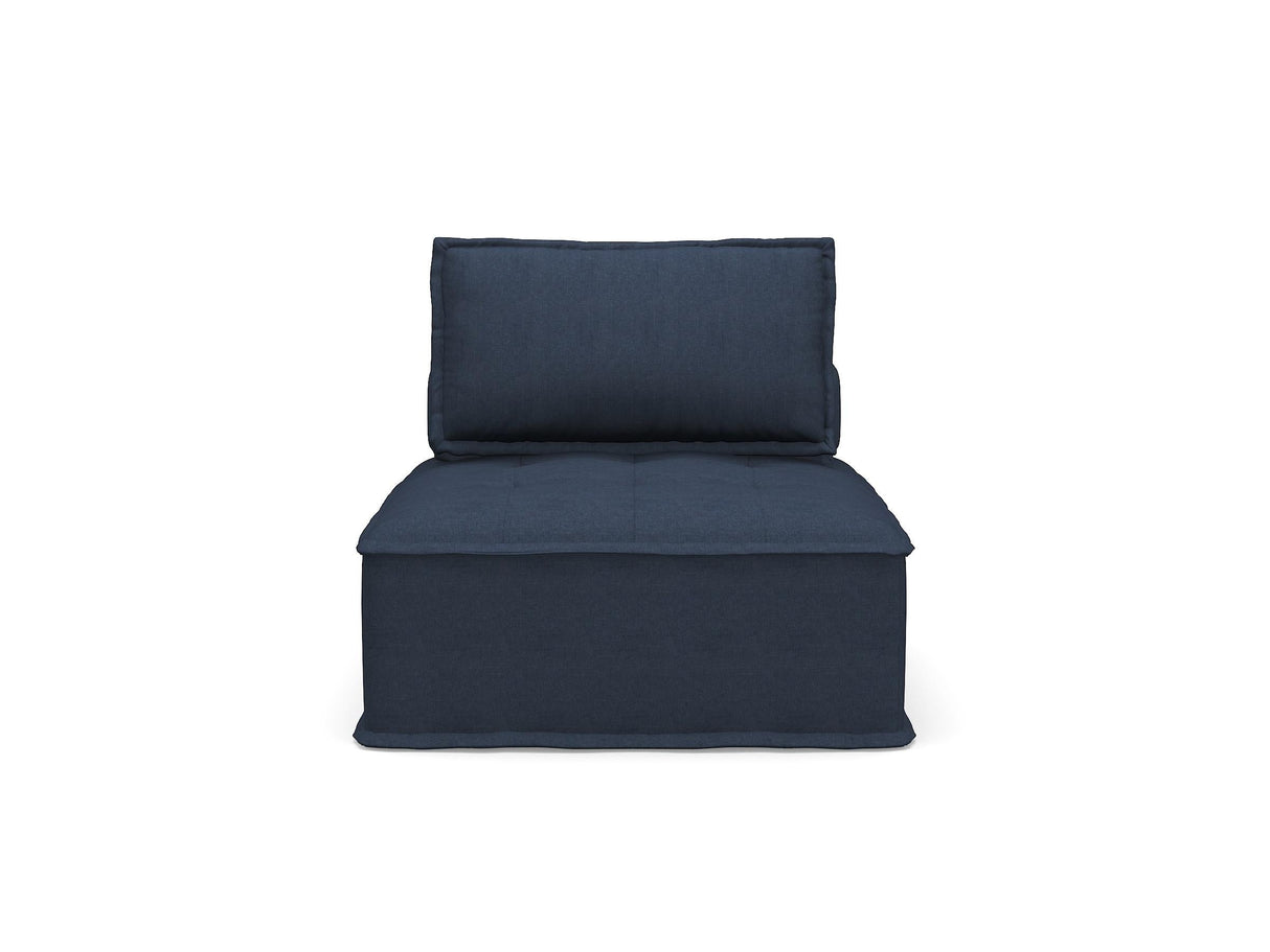 Ulrich Blue Modular Loveseat