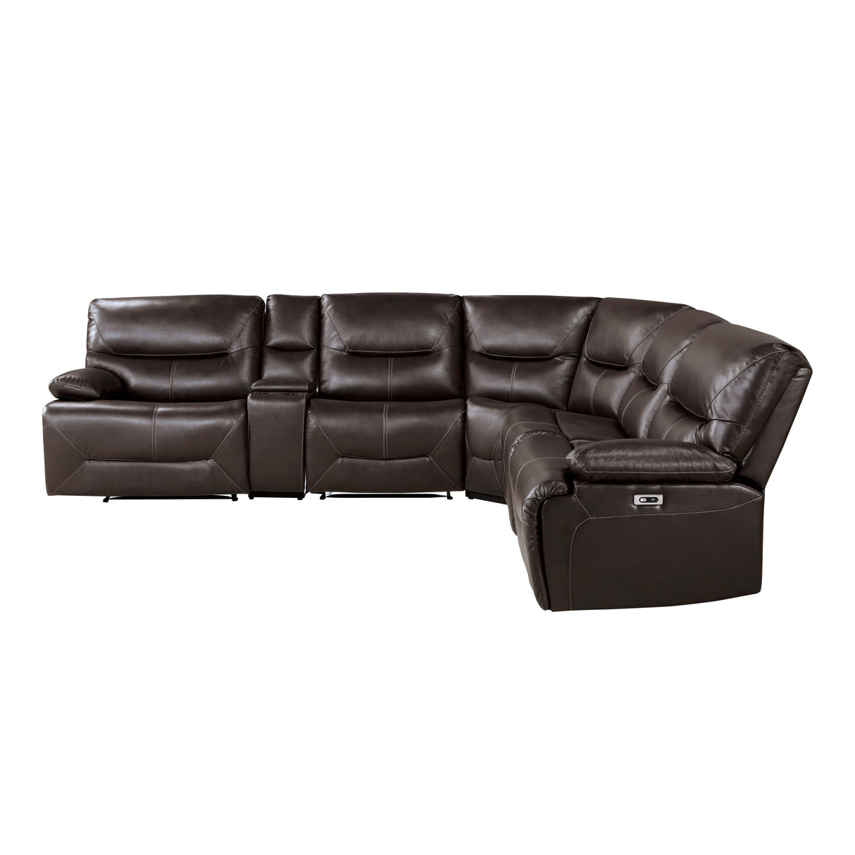 Dyersburg Brown 6-Piece Power Reclining Sectional