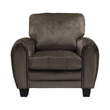 Rubin Chocolate Faux Leather Chair