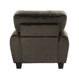 Rubin Chocolate Faux Leather Chair