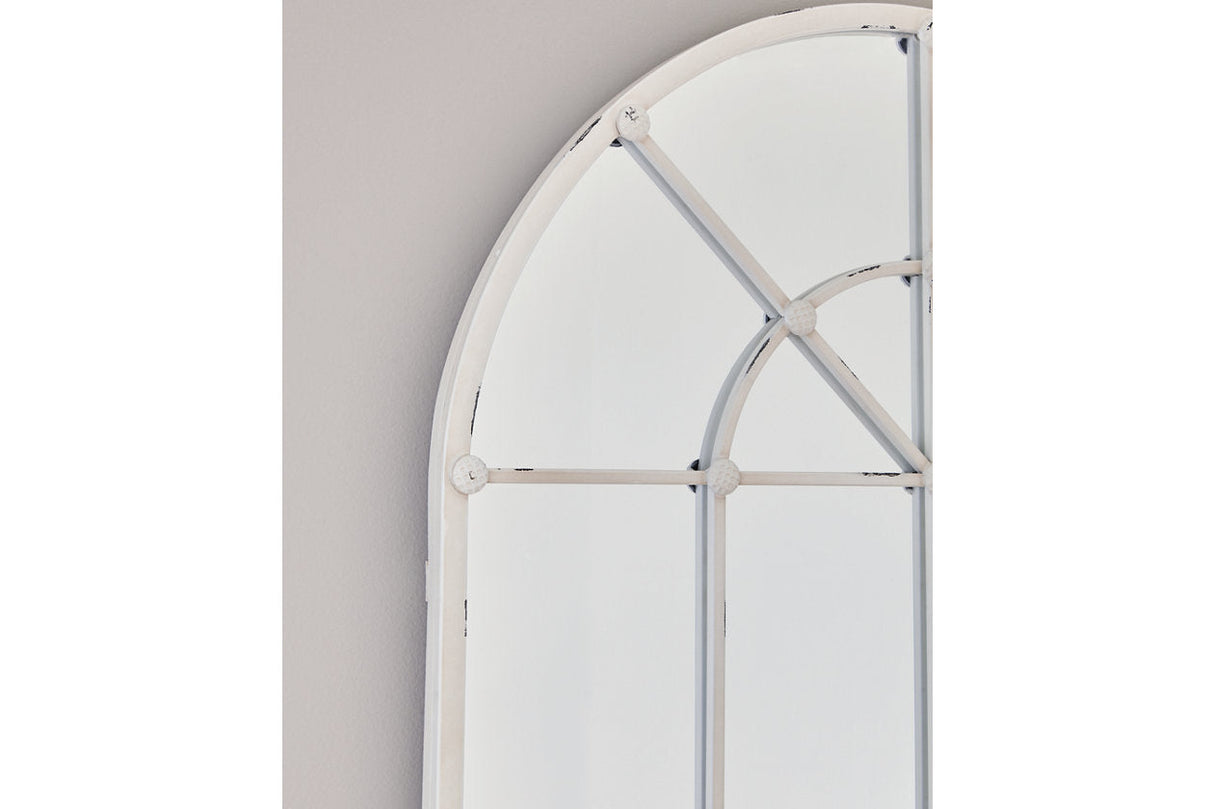 Oengus Antique White Accent Mirror