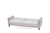 Astera Sand 3-Seater Sofa Bed with Storage
