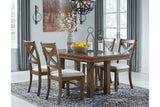 Moriville Grayish Brown Dining Extension Table