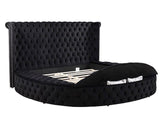 Penthouse Black King Storage Platform Bed