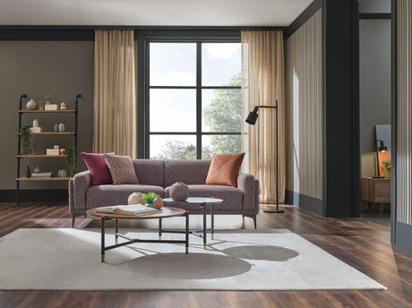 Brown sofa living room