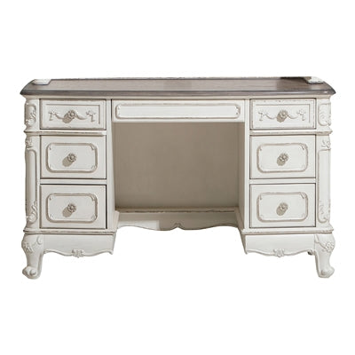 Cinderella Antique White Writing Desk