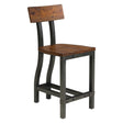 Holverson Rustic Brown Counter Chair, Set of 2 by Homelegance at Eve Furniture