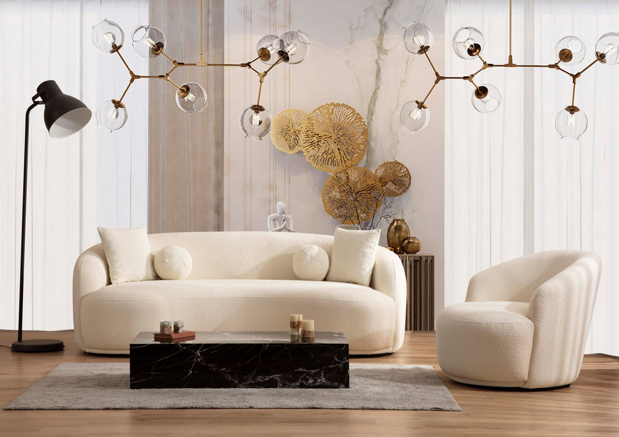 Bonita Ivory Boucle Sofa