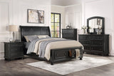 Laurelin Black Queen Sleigh Storage Platform Bed by Homelegance at Eve Furniture