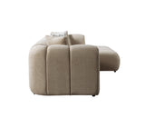 Lis Sand Boucle Raf Sectional - Eve Furniture