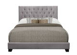 Barzini Gray Queen Upholstered Bed