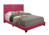 Barzini Pink Queen Upholstered Bed