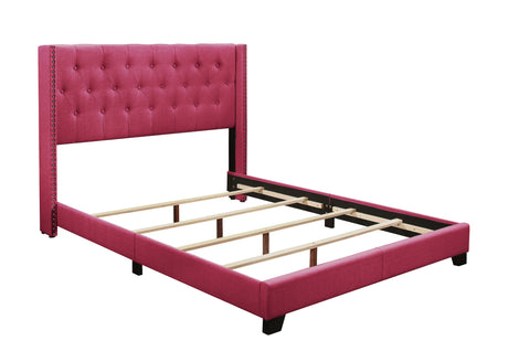 Barzini Pink Queen Upholstered Bed