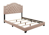 Sandy Beige King Upholstered Bed