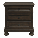 Begonia Grayish Brown Nightstand