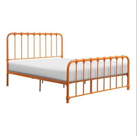 Bethany Orange Queen Metal Platform Bed