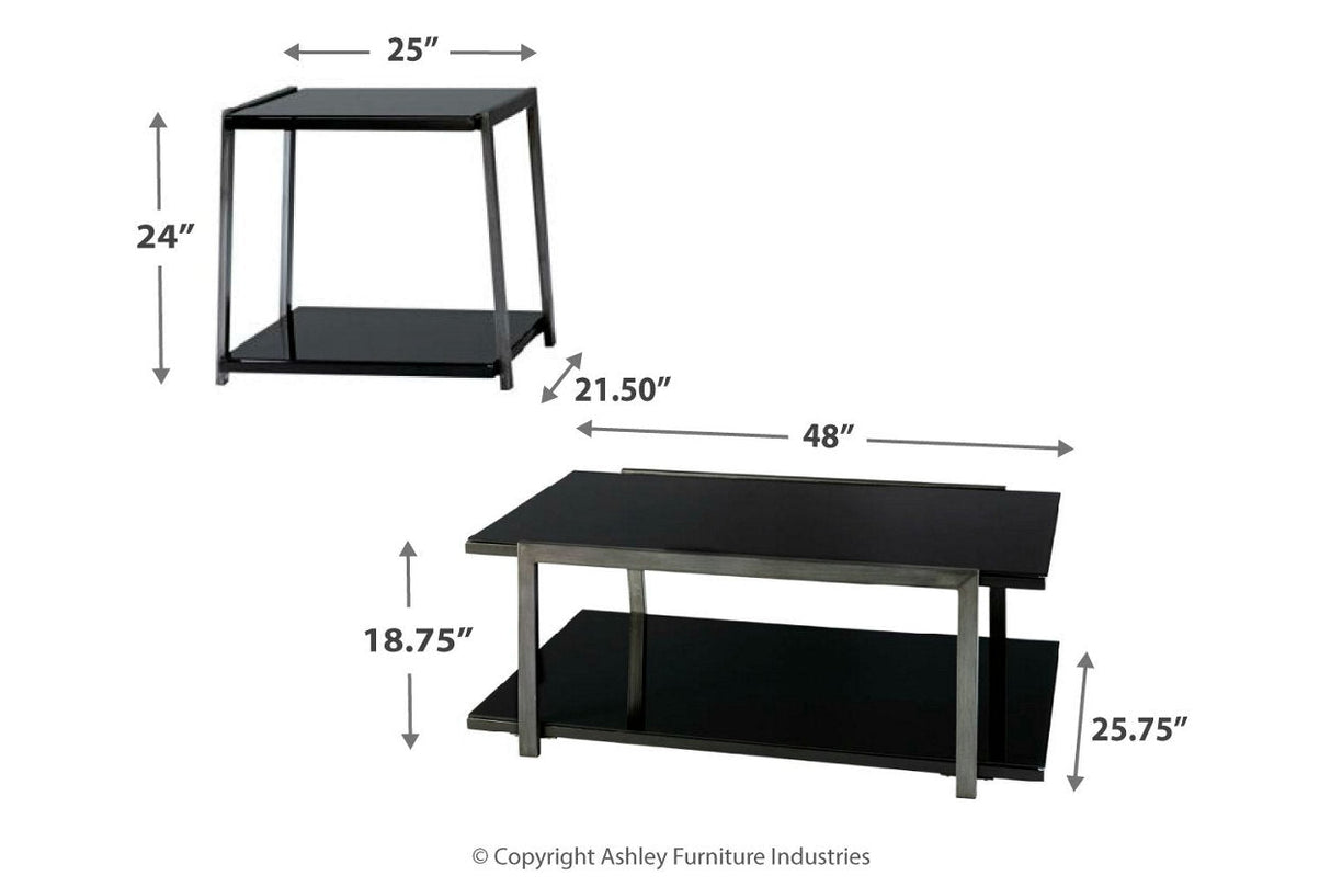Rollynx Black Table, Set of 3
