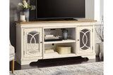 Realyn Chipped White 74" TV Stand
