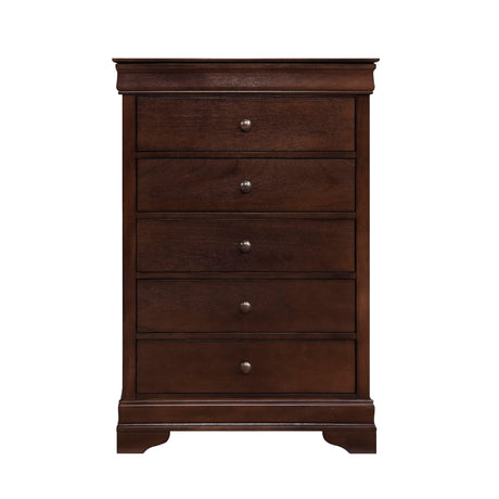 Abbeville Cherry Chest, Hidden Drawer by Homelegance at Eve Furniture