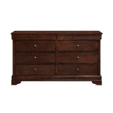 Abbeville Cherry Dresser, Two Hidden Drawers by Homelegance at Eve Furniture