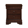Abbeville Cherry Nightstand, Hidden Drawer by Homelegance at Eve Furniture