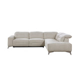 Adahlia Sand Power Reclining Sectional with Right Chaise by Homelegance at Eve Furniture