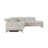 Adahlia Sand Power Reclining Sectional with Right Chaise by Homelegance at Eve Furniture