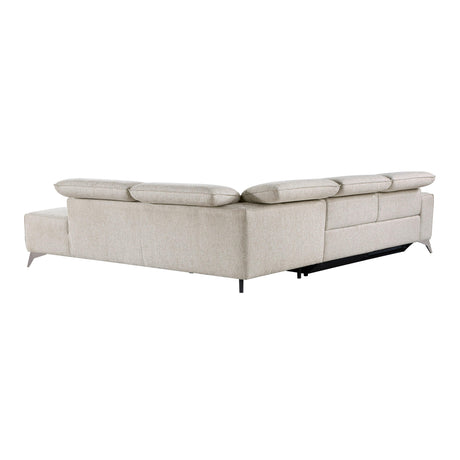 Adahlia Sand Power Reclining Sectional with Right Chaise by Homelegance at Eve Furniture