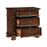 Adelina Cherry Nightstand by Homelegance at Eve Furniture