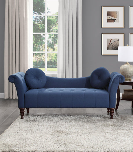 Adira Blue Settee by Homelegance at Eve Furniture