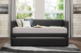 Adra Black Twin Daybed with Trundle by Homelegance at Eve Furniture