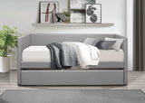 Adra Gray Twin Daybed with Trundle by Homelegance at Eve Furniture