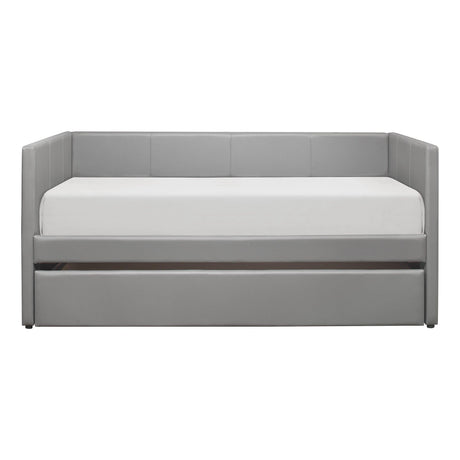 Adra Gray Twin Daybed with Trundle by Homelegance at Eve Furniture